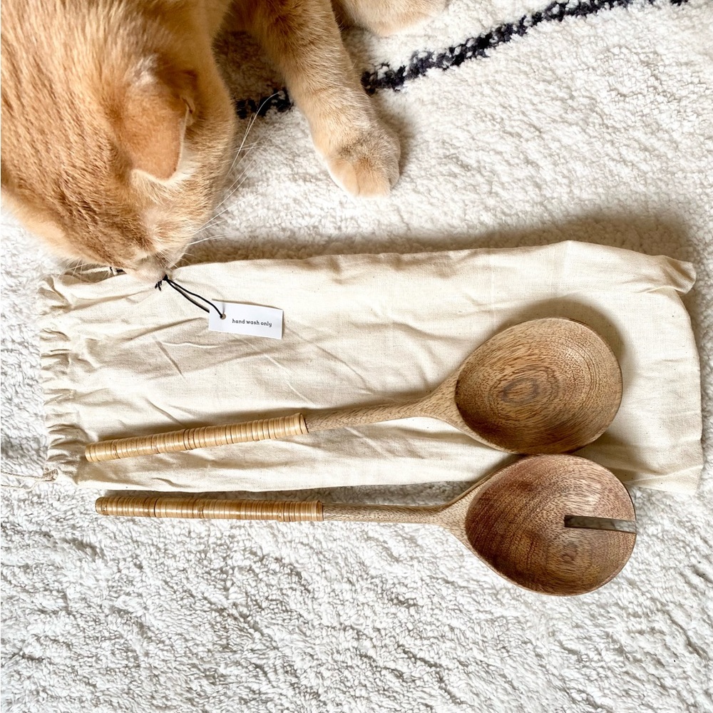 Wooden Salad Servers